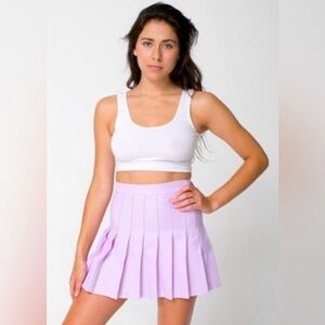 American Apparel Pleated Tennis Skirt XS Lilac